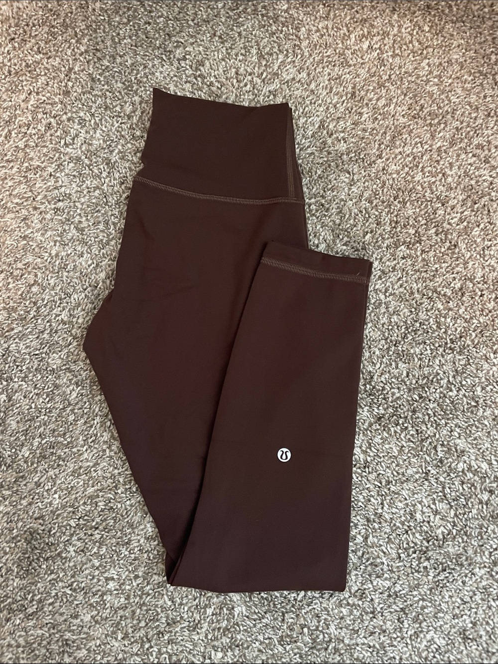 Lululemon Wunder Train Leggings in Chocolate Brown